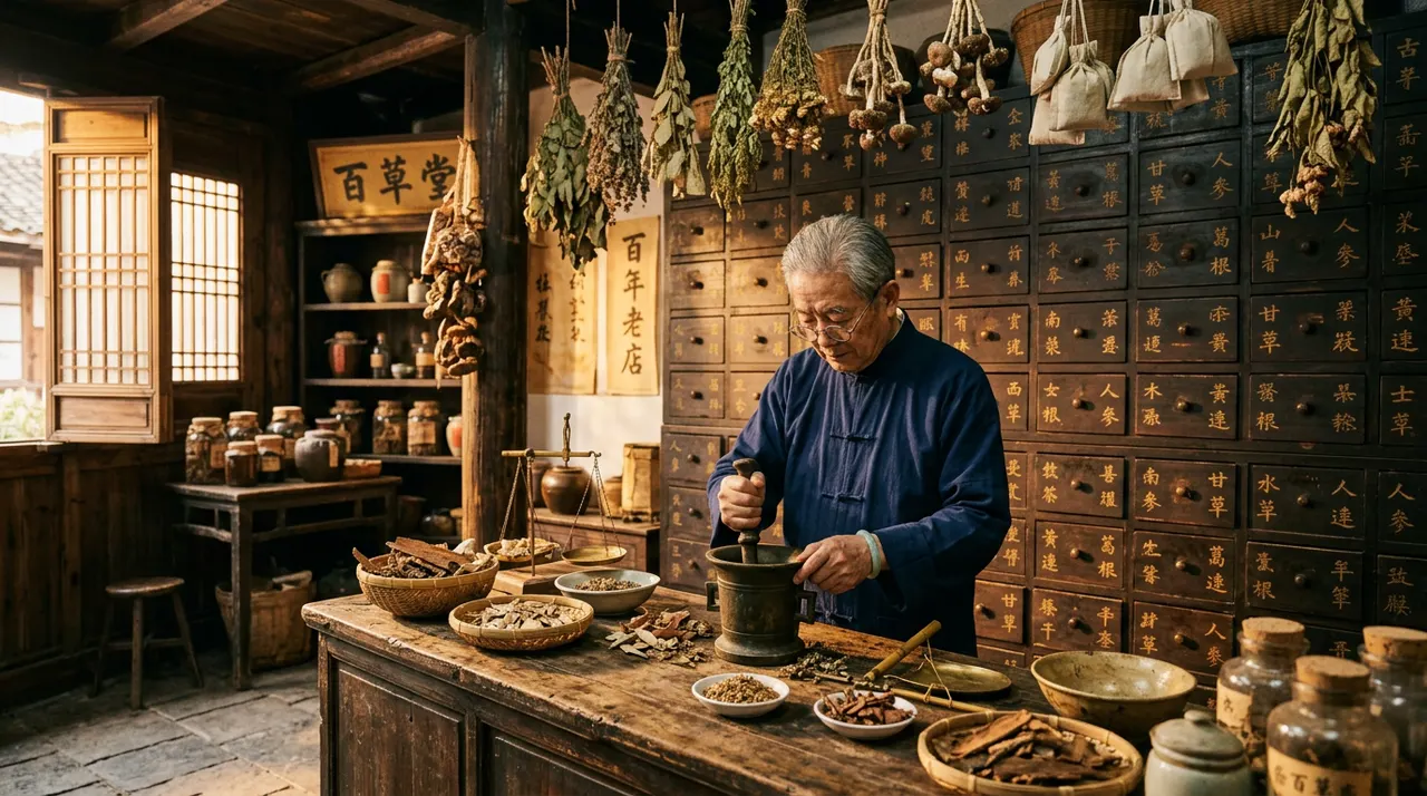 充满历史底蕴的中药房,见证了芳香药材千百年的传承