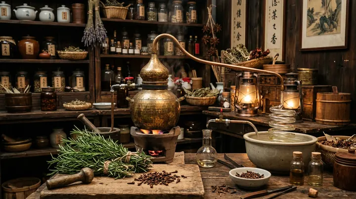 古法萃取香料植物精华,凝聚着古人的防病智慧