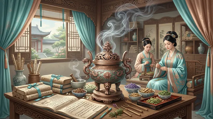 古代宫廷中焚香与本草典籍的交相辉映